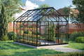 Växthus Uranus 9900 Svart Glas Sockel 9,9 m² Vitavia